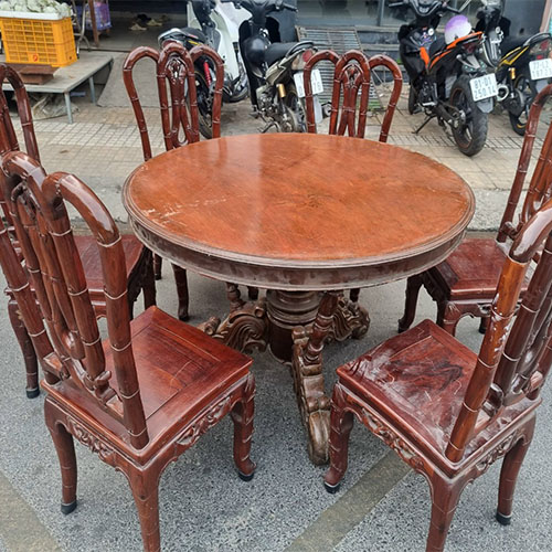 Mua bán bộ bàn ăn gỗ cẩm lai