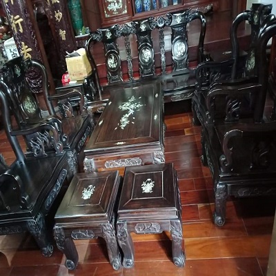 Thu mua bộ bàn ghế gỗ cẩm lai