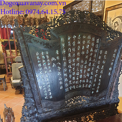 Bình Phông Đồ Gỗ Cũ Xưa