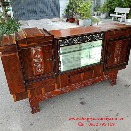 Tủ chè phòng khách gỗ cẩm lai