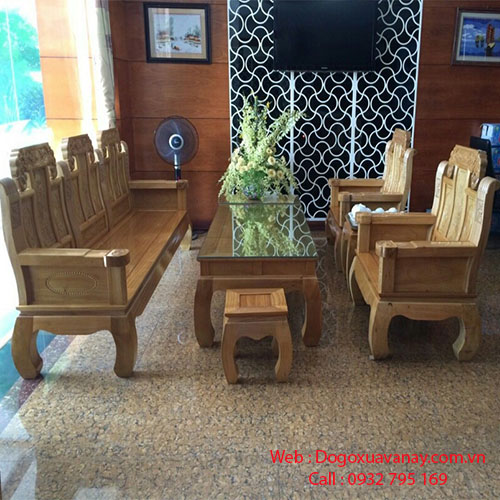 Bộ sofa gỗ đời mới giá rẻ