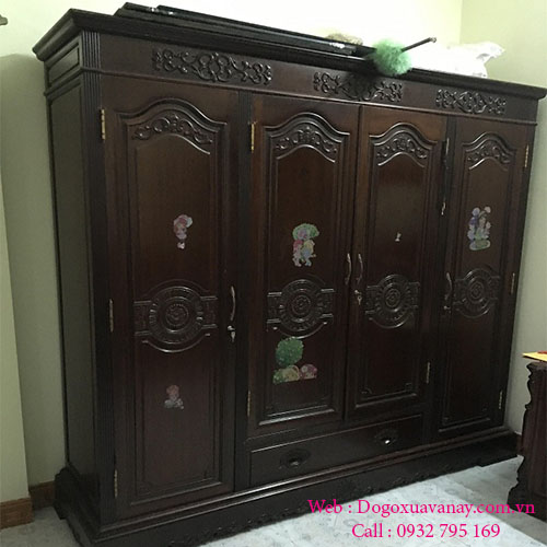 Tủ quần áo gỗ hương giá rẻ
